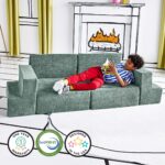 Yourigami Gimnasio de juegos para niños y niños pequeños, juego de sofá para sala de juegos, diseño modular duradero, pr