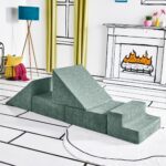 Yourigami Gimnasio de juegos para niños y niños pequeños, juego de sofá para sala de juegos, diseño modular duradero, pr