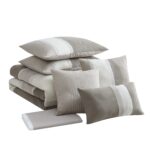 Juego de edredón de gamuza sintética Sweet Home Collection 7 Piece Faux Suede Comforter Set 7 piezas tamaño King color g