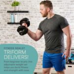 LifePro Adjustable Dumbbells Set – Quick-Adjust Space-Saving Weights with Anti-Slip Handle for Home Gym Strength Trainin