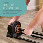 LifePro Adjustable Dumbbells Set – Quick-Adjust Space-Saving Weights with Anti-Slip Handle for Home Gym Strength Trainin