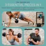 LifePro Adjustable Dumbbells Set – Quick-Adjust Space-Saving Weights with Anti-Slip Handle for Home Gym Strength Trainin