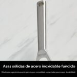 Bateria de cocina juego de ollas y sartenes SharkNinja Ninja EverClad C99012 acero inoxidable tricapa 12 piezas apto par