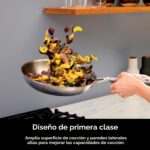 Bateria de cocina juego de ollas y sartenes SharkNinja Ninja EverClad C99012 acero inoxidable tricapa 12 piezas apto par