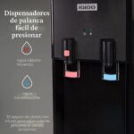 Dispensador de agua de carga superior Nostalgia Products Igloo fría y caliente negro acero inoxidable para garrafón de 3