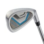 Wilson Tour Velocity - Juego completo de golf con bolsa de soporte, diestro para mujer, flexible para damas, gris/azul