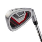 Wilson Tour Velocity - Juego completo de golf con bolsa de soporte, mano derecha para hombre, flexible regular, negro/ro