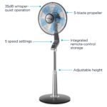 Ventilador de Mesa Rowenta Turbo Silence VU2730 12 pulgadas oscilante silencioso 4 velocidades