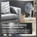 Ventilador de Mesa Rowenta Turbo Silence VU2730 12 pulgadas oscilante silencioso 4 velocidades