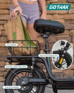 Gotrax Adult Electric Scooter with Seat, Max 19-25miles Range, 15.5-20mph Power by 350W-500W Motor, All-Terrain Tire & W