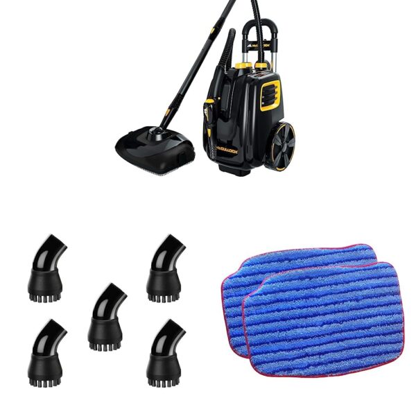 McCulloch MC1385 Limpiador de vapor de lujo con 23 accesorios y cepillo utilitario de nailon A1230-005 (paquete de 5) y