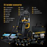McCulloch MC1385 Limpiador de vapor de lujo con 23 accesorios y cepillo utilitario de nailon A1230-005 (paquete de 5) y