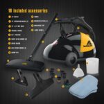 Limpiador vapor McCulloch MC1275 18 accesorios cepillo lavable suelos y autos