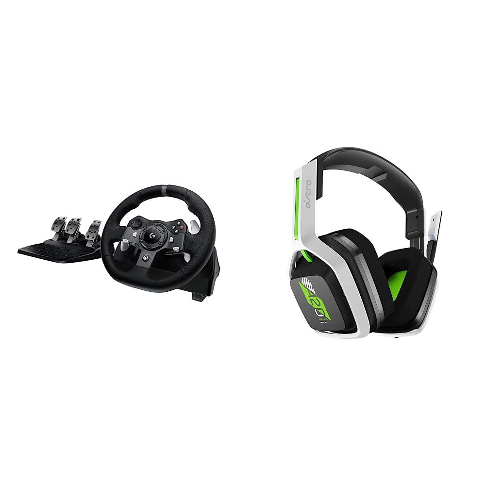 Version 1.0.0 Rueda de Carreras Logitech G920 Driving Force con Pedales y Auriculares Astro A20 para Xbox Xbox One y PC