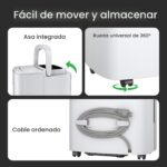 Deshumidificador Waykar YDZ-80 Energy Star 80 pintas por día manguera de drenaje 5000 pies cuadrados portátil