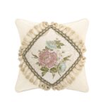 TOPLUXE Valencia VCLM-Valencia-King juego de edredon jacquard europeo lujo 9 piezas King beige perlado falda de cama alm