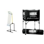 Set de entrenamiento de voleibol Park & Sun Sports con carrito portátil para balones Tachikara color negro