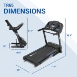 Caminadora Plegable XTERRA Fitness TR65 2.5HP Bluetooth 10mph 10 Niveles Inclinacion