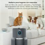 Purificador de aire Shark HP302 filtro HEPA NeverChange 5 años cobertura 1400 pies cuadrados blanco