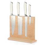 Juego de Cuchillos Sur La Table Kitchen Essentials Gibson 141132.05 | 5 Piezas Acero Alemán | Mango Remachado | Bloque M
