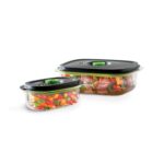 Selladora al vacío FoodSaver V4400 2 en 1 negra y plateada con aspiradora para conservar y marinar recipientes transpare