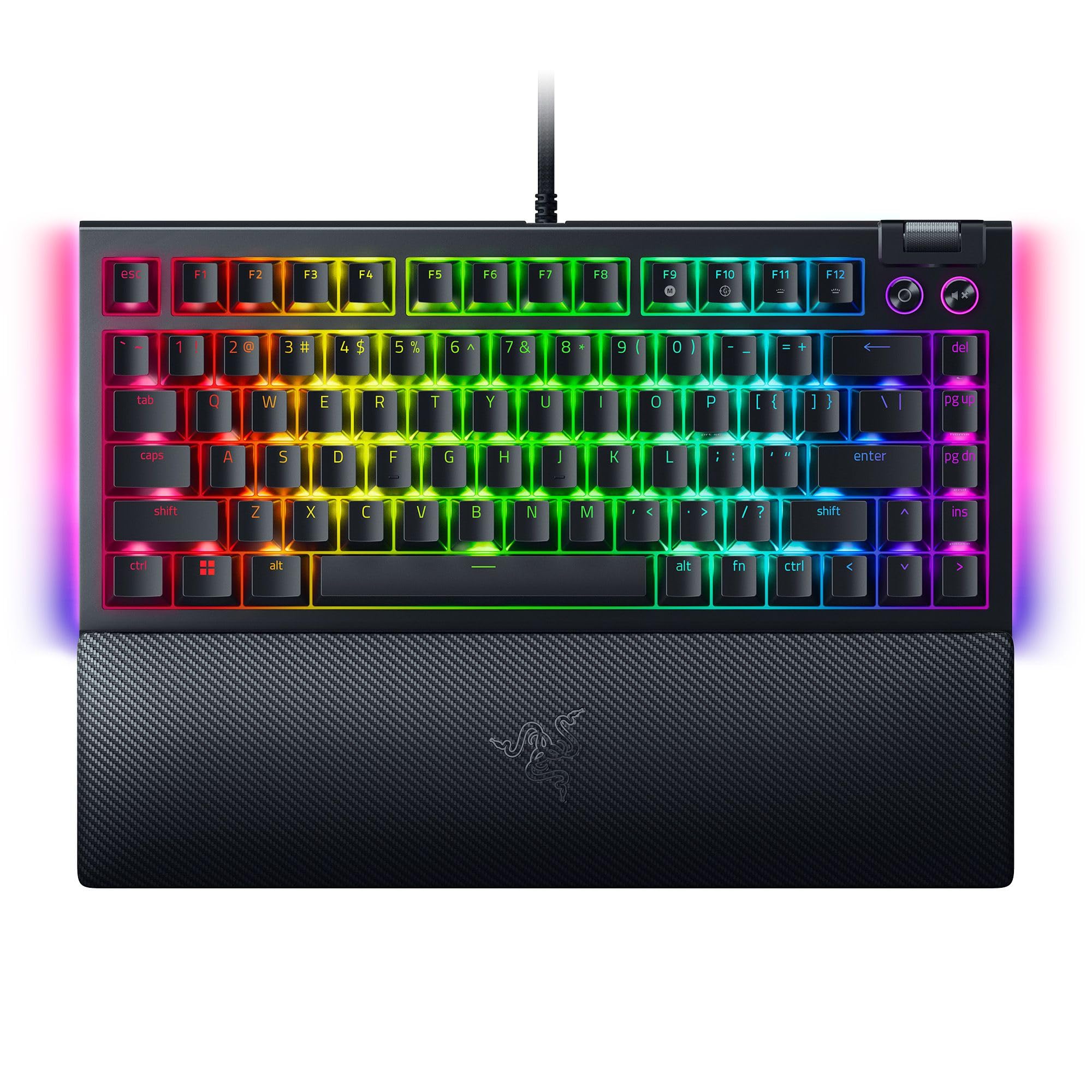 Version 1.0.0 Teclado Mecanico Razer BlackWidow V4 75% RZ03-05000200-R3U1 intercambiable en caliente interruptores Orange Chroma RGB c