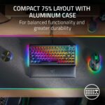 Teclado Mecanico Razer BlackWidow V4 75% RZ03-05000200-R3U1 intercambiable en caliente interruptores Orange Chroma RGB c