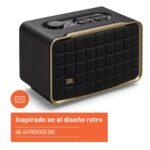 JBL Authentics 200 - Altavoz inteligente de estilo retro para el hogar con Wi-Fi incorporado, Bluetooth y asistentes de