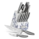 Juego de cuchillos de cocina con bloque Cuisinart C77SS-15PKCA Caskata acero inoxidable mango hueco 15 piezas