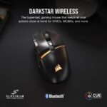Mouse inalámbrico para juegos Corsair DARKSTAR CH-931A011-NA RGB 26000 DPI 15 botones programables MMO MOBA 80 horas bat