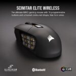 Ratón MMO Inalámbrico Gaming Corsair Scimitar Elite RGB CH-9314311-NA 26000 DPI 16 Botones Programables Bluetooth 150 ho