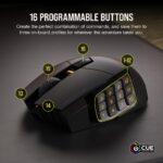 Ratón MMO Inalámbrico Gaming Corsair Scimitar Elite RGB CH-9314311-NA 26000 DPI 16 Botones Programables Bluetooth 150 ho