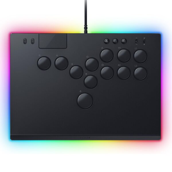 Controlador Arcade Razer Kitsune RZ06-05020100-R3U1 para PS5 y PC interruptores ópticos bajo perfil RGB placa superior d