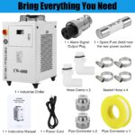 Chiller Enfriador de Agua Industrial SXYCMY CW6000 15 Litros 0.73 HP para Máquina de Grabado y Corte Láser CO2 9125 BTU