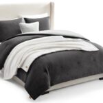 Juego cama 5 piezas UGG Remina 32537 edredón reversible manta almohada decorativa hipoalergénico lavable tamaño matrimon
