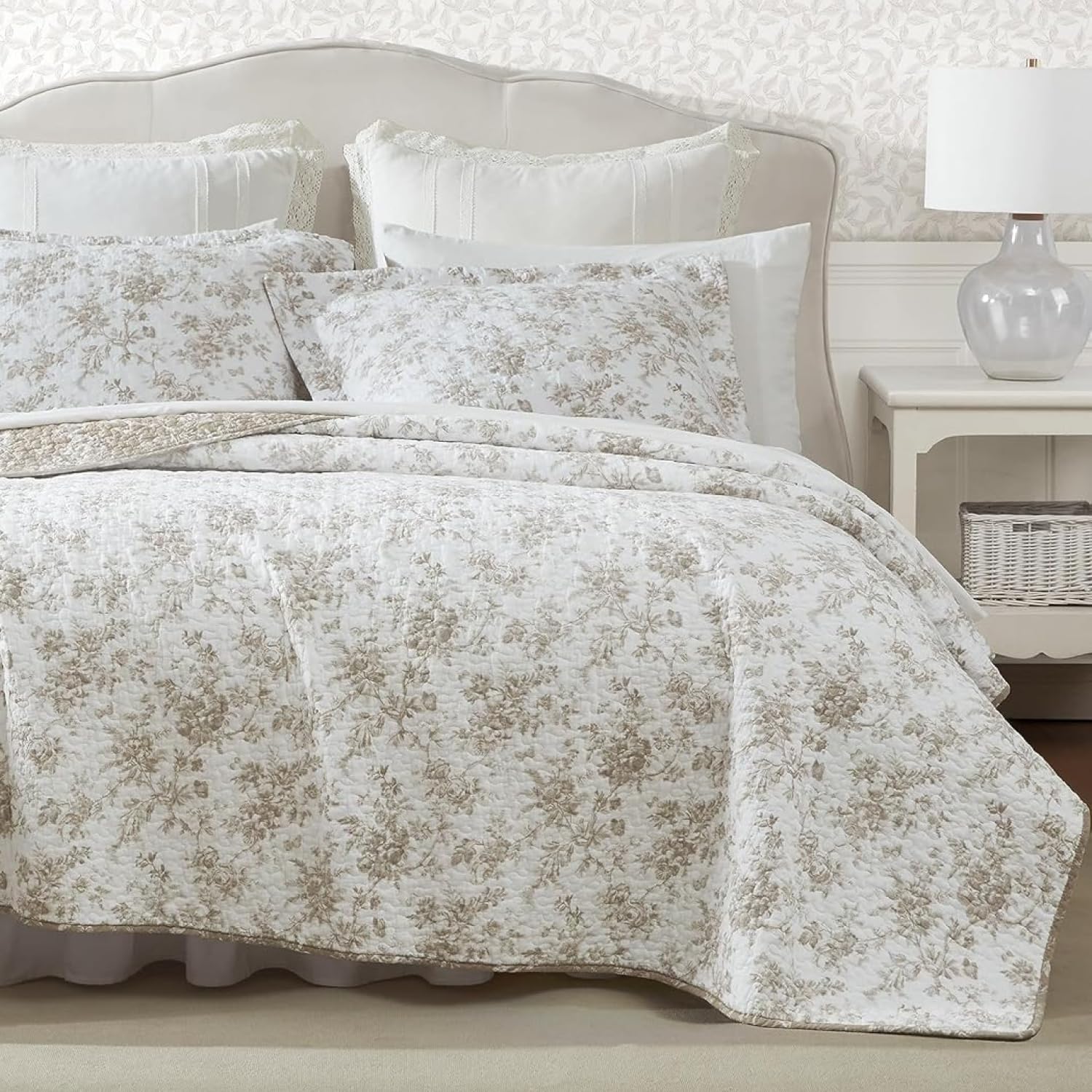 Version 1.0.0 Juego de edredón Laura Ashley Revman USHSA91264468 King algodón floral reversible peso medio todo el año certificado Oek