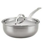 Sartén con Tapa Hestan NanoBond 60045 Acero Inoxidable y Titanio para Inducción 1.9 Litros