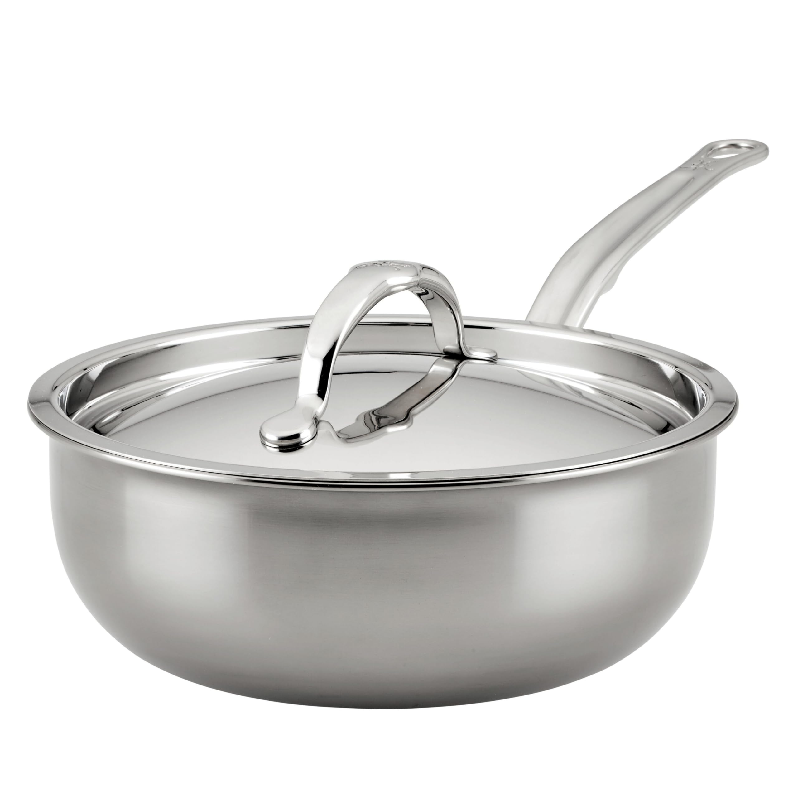 Version 1.0.0 Sartén con Tapa Hestan NanoBond 60045 Acero Inoxidable y Titanio para Inducción 1.9 Litros