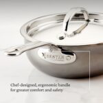 Sartén con Tapa Hestan NanoBond 60045 Acero Inoxidable y Titanio para Inducción 1.9 Litros
