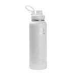 Termo Botella de Agua Takeya Actives acero inoxidable térmica con tapa de boquilla 40 oz paquete de 2 piezas negro ónix