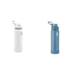 Termo Botella de Agua Takeya Actives Acero Inoxidable Tapa de Boquilla 24 oz 710 ml Azul Piedra