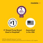 Medela - Extractor de leche manos libres con estilo, copas portátiles, extractor de leche eléctrico doble, portátil y di