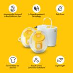 Medela - Extractor de leche manos libres con estilo, copas portátiles, extractor de leche eléctrico doble, portátil y di