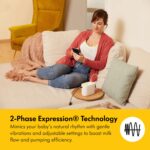 Medela - Extractor de leche manos libres con estilo, copas portátiles, extractor de leche eléctrico doble, portátil y di