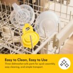 Medela - Extractor de leche manos libres con estilo, copas portátiles, extractor de leche eléctrico doble, portátil y di