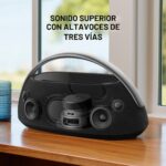 Harman Kardon Go + Play 3: altavoz Bluetooth portátil con sonido superior y 8 horas de reproducción, carga USB, autoajus