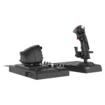 Sistema de control de vuelo HOTAS con soporte HORI HPC-045U para PC joystick acelerador doble simulador vuelo Windows 10