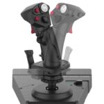 Sistema de control de vuelo HOTAS con soporte HORI HPC-045U para PC joystick acelerador doble simulador vuelo Windows 10