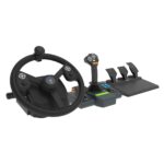 Sistema de Control de Vehículo Agrícola HORI HPC-043U Volante 35 cm con Panel de Control y Pedales para Farming Simulato
