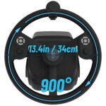 Sistema de Control de Vehículo Agrícola HORI HPC-043U Volante 35 cm con Panel de Control y Pedales para Farming Simulato